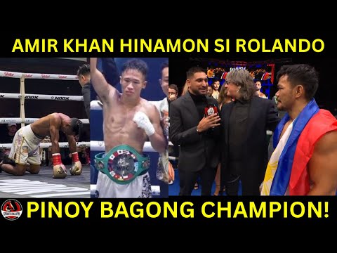 Pinoy bagong Champion! KNOCKOUT | Amir Khan HINAMON si Rolando Dy | Bam BINIDA si Inoue background