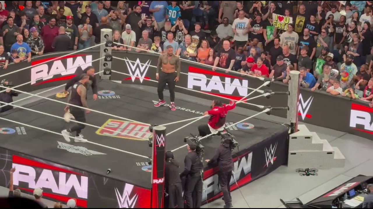 The Bloodline Destroy Jacab Fatu - WWE Raw 5/18/2026 background