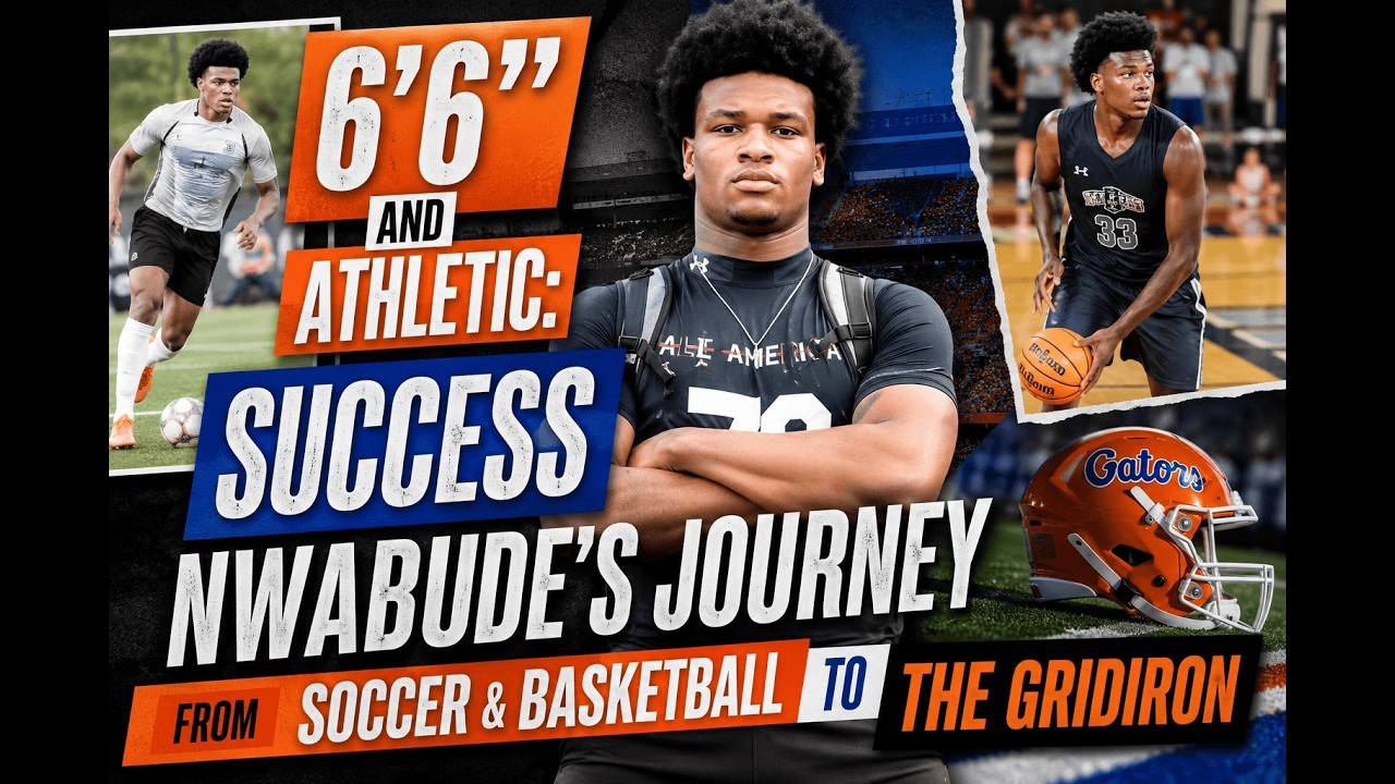 6'6" and Athletic: Success Nwabude's Journey from Soccer & Basketball to the Gridiron