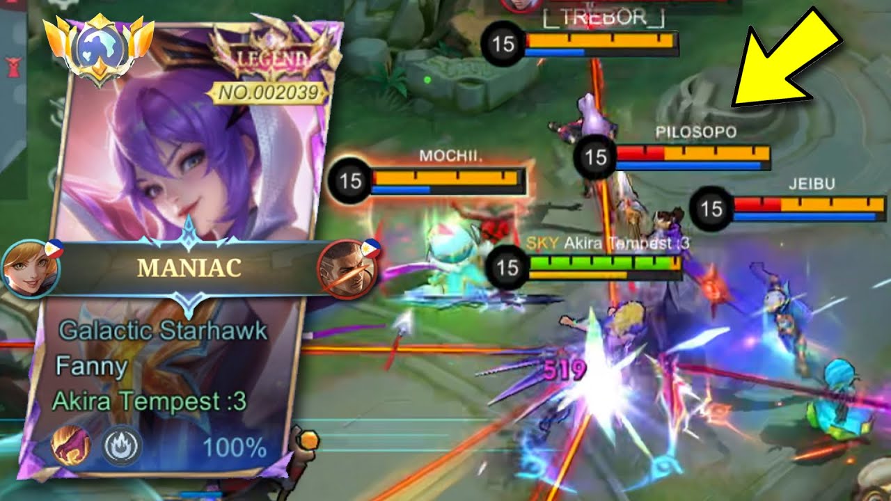MANIAC !! AGGRESSIVE HYPER CARRY SOLO RANK FANNY GAMEPLAY! -MLBB background