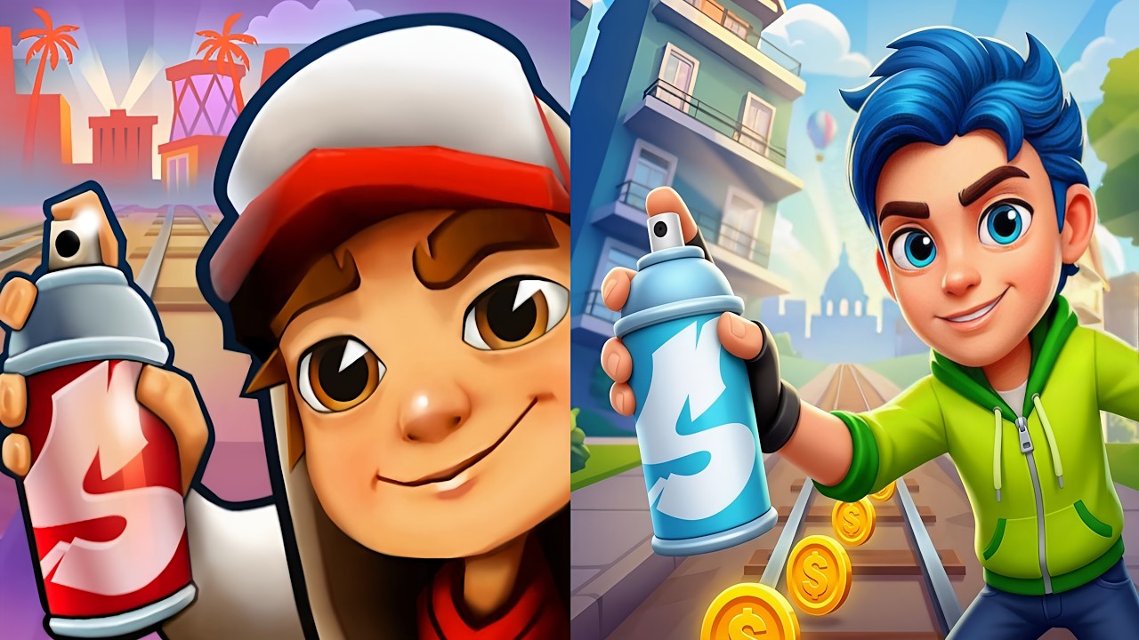 Subway Surfers : Hollywood 2026 🆚 Running Go Build Rusher Games Comparison & New Updates