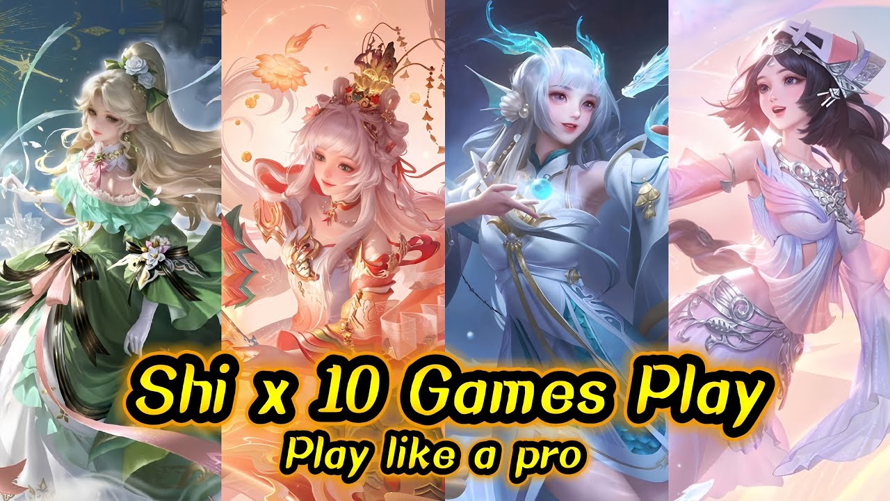Honor of Kings ( Shi ) x 10 Games Play | Let's Combo Play like a Pro | Server China background