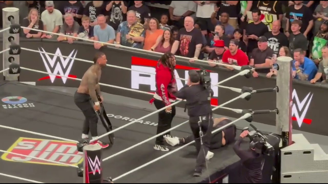 The Usos Brawl with Jacob Fatu - WWE Raw 5/18/2026