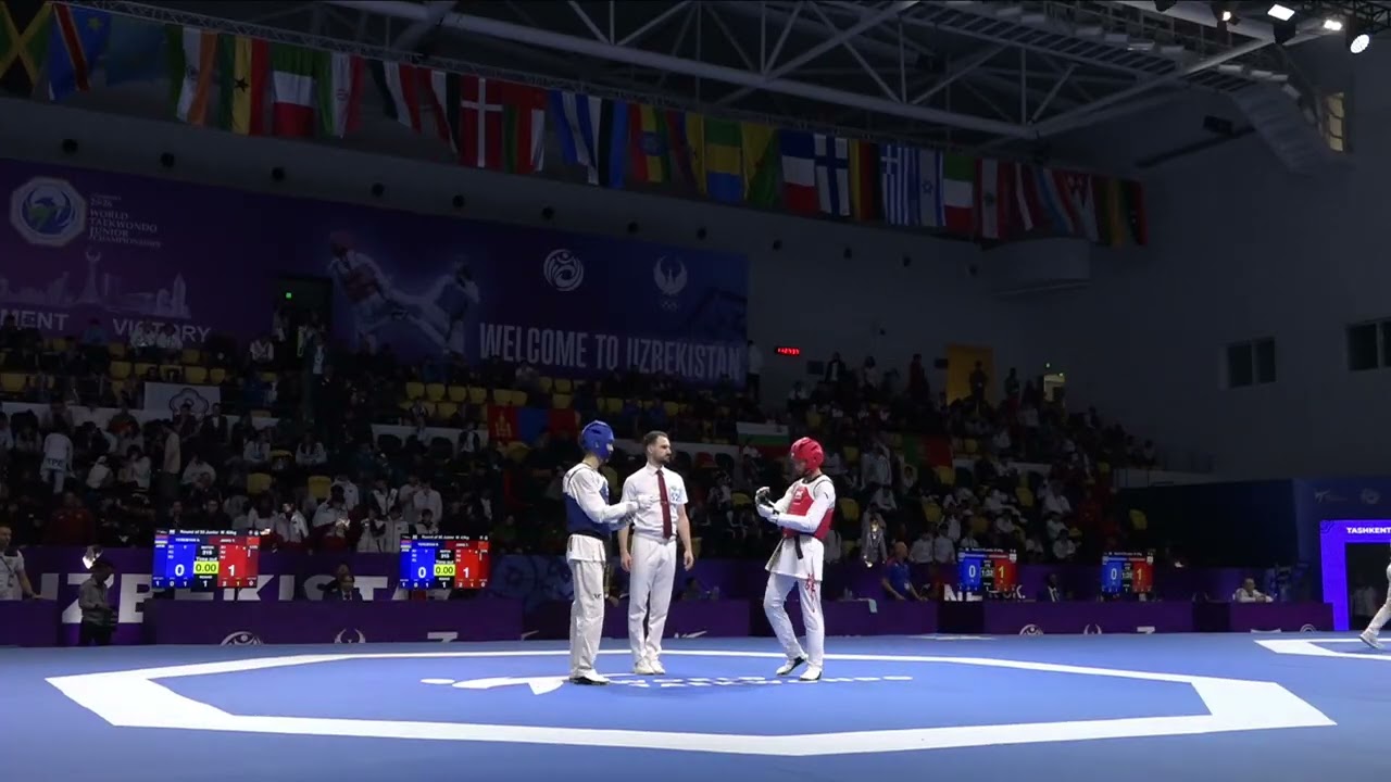 315 Round of 32 M 63kg ARM YEREMYAN S CHN JIANG Y PGM background
