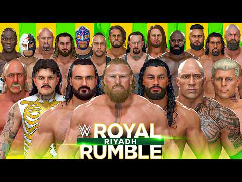 WWE 2K26 Riyadh Royal Rumble Match | All Superstars Clash!