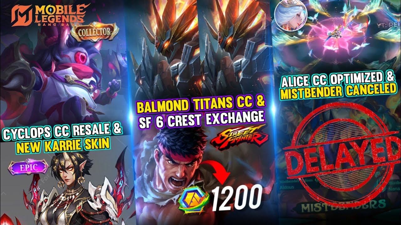 CYCLOPS COLLECTOR RESALE | SF6 MLBB | MISTBENDER RESALE CANCELED | BALMOND TITANS COLLECTOR AND MORE