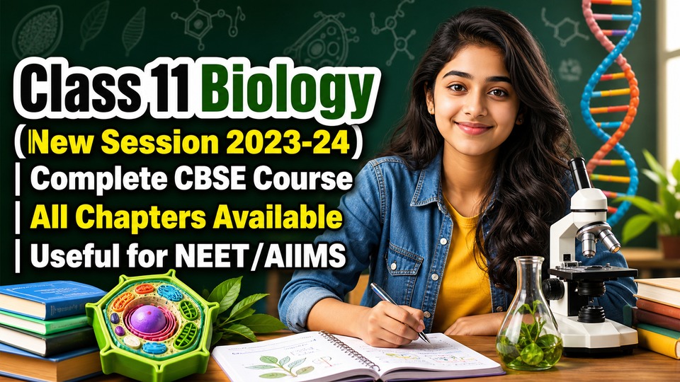 Class 11 Biology (New Session 2023-24) | Complete CBSE Course | All Chapters Available | Useful for NEET/AIIMS background