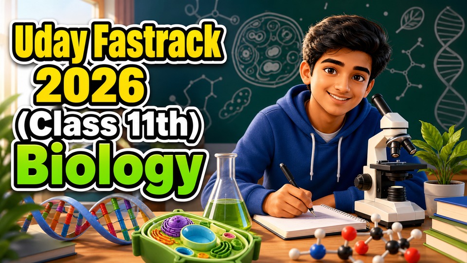 Uday Fastrack 2026 (Class 11th) Biology background