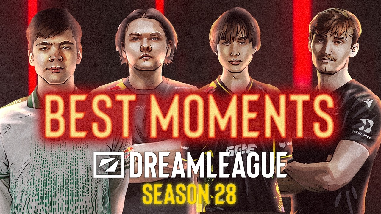 BEST MOMENTS of DreamLeague Season 28 Group Stage | DOTA2 background