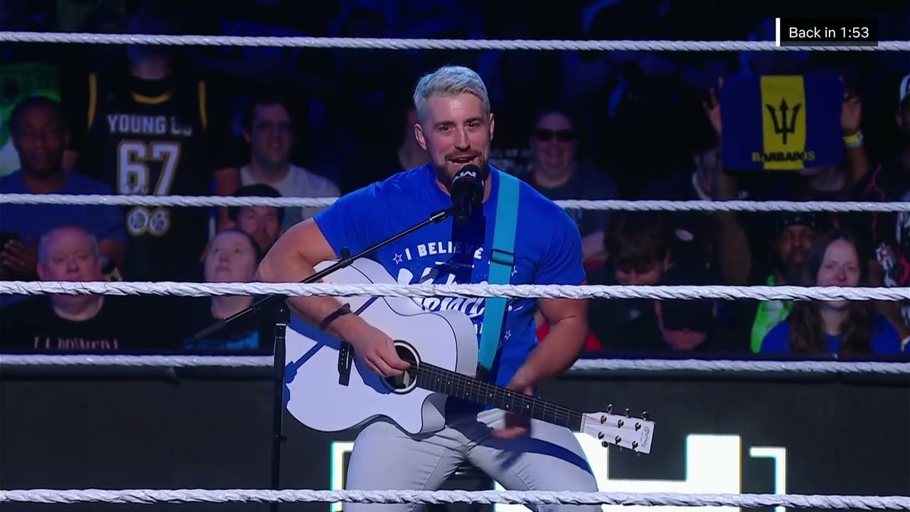 Joe Hendry Performs Viral Song During RAW Break | RAW May 18, 2026 background