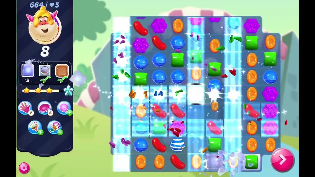 Candy Crush Saga Levels 662 To 665
