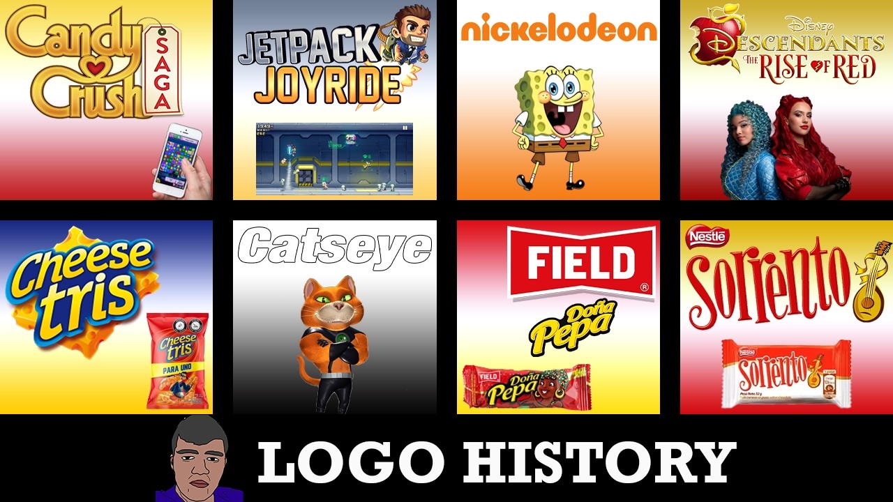 LOGO HISTORY - Jetpack Joyride, Candy Crush Saga, Nickelodeon Germany & More... background