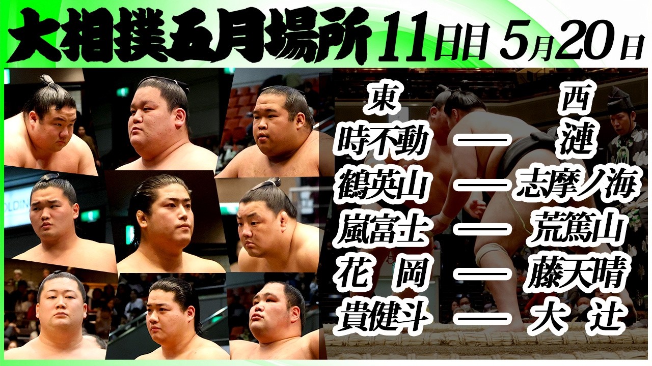 大相撲 幕下上位五番<令和8年五月場所・11日目>SUMO background