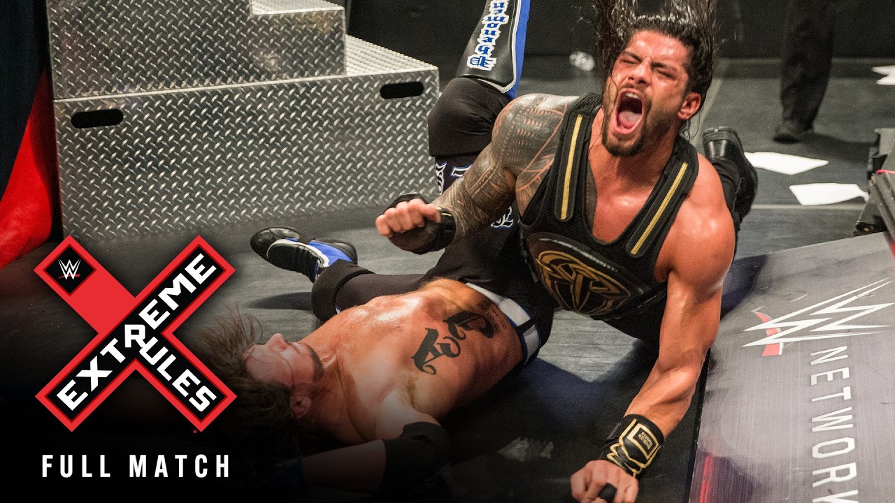 FULL MATCH: Roman Reigns vs. AJ Styles | WWE Title Extreme Rules Match: WWE Extreme Rules 2016 background