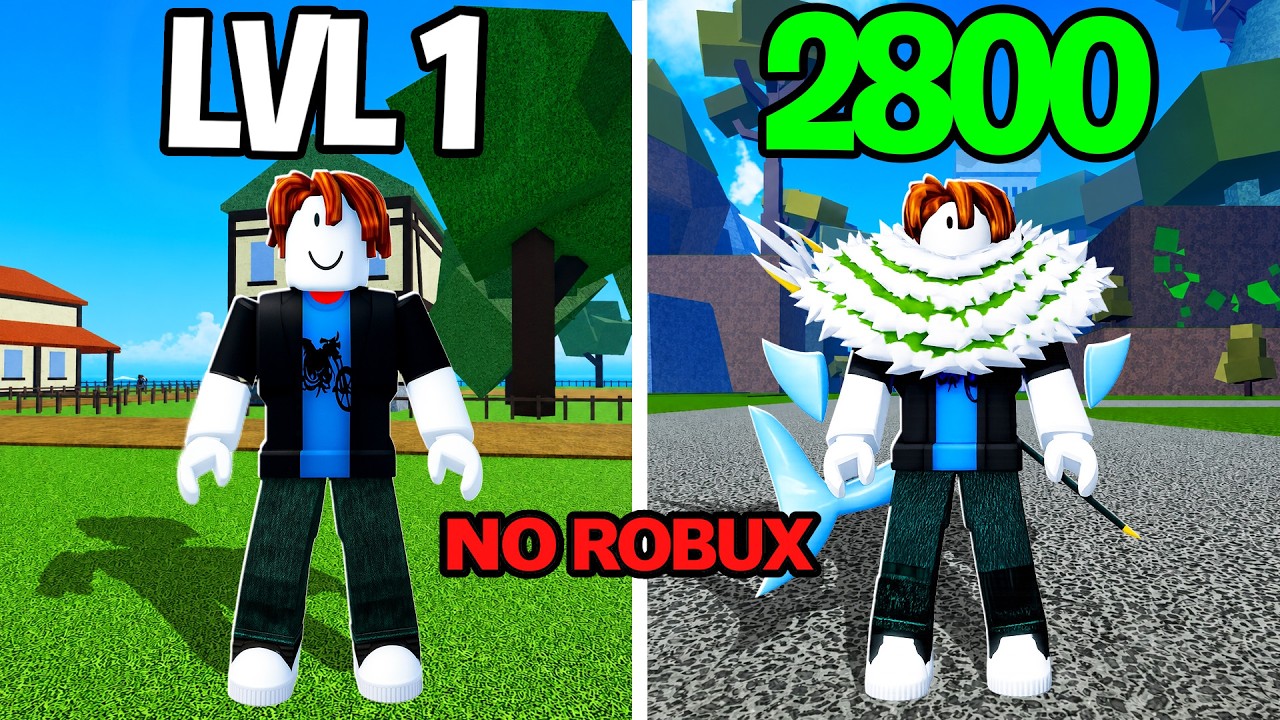 Noob To Max With No ROBUX In Blox Fruits