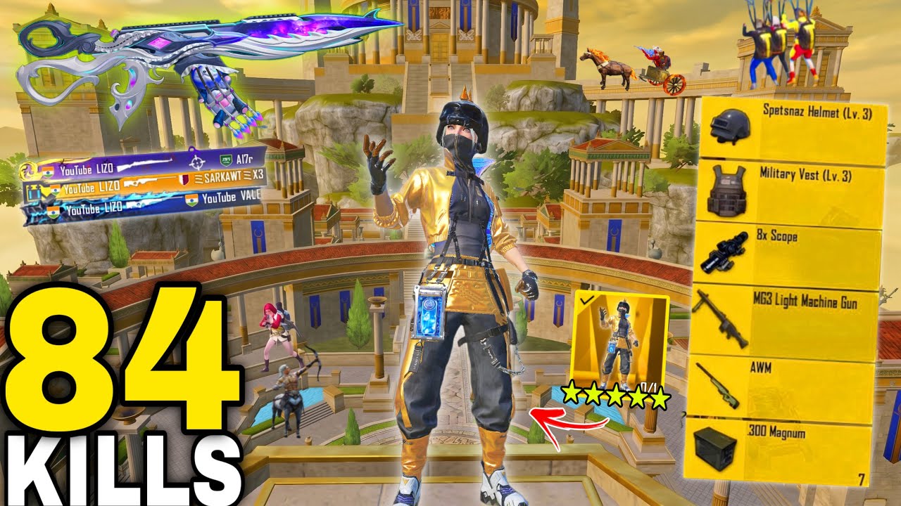 84 Kills! ๐ NEW BEST SNIPER GAME PLAY TODAY in NEW MODE w/ p90+AMR ๐ฅ PUBG MOBILE-BGMI