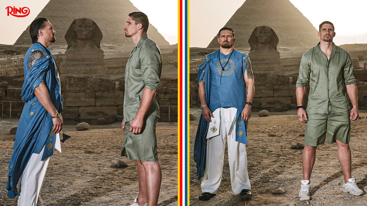 ICONIC FACE OFF! Oleksandr Usyk vs Rico Verhoeven | FIRST HEAD TO HEAD background