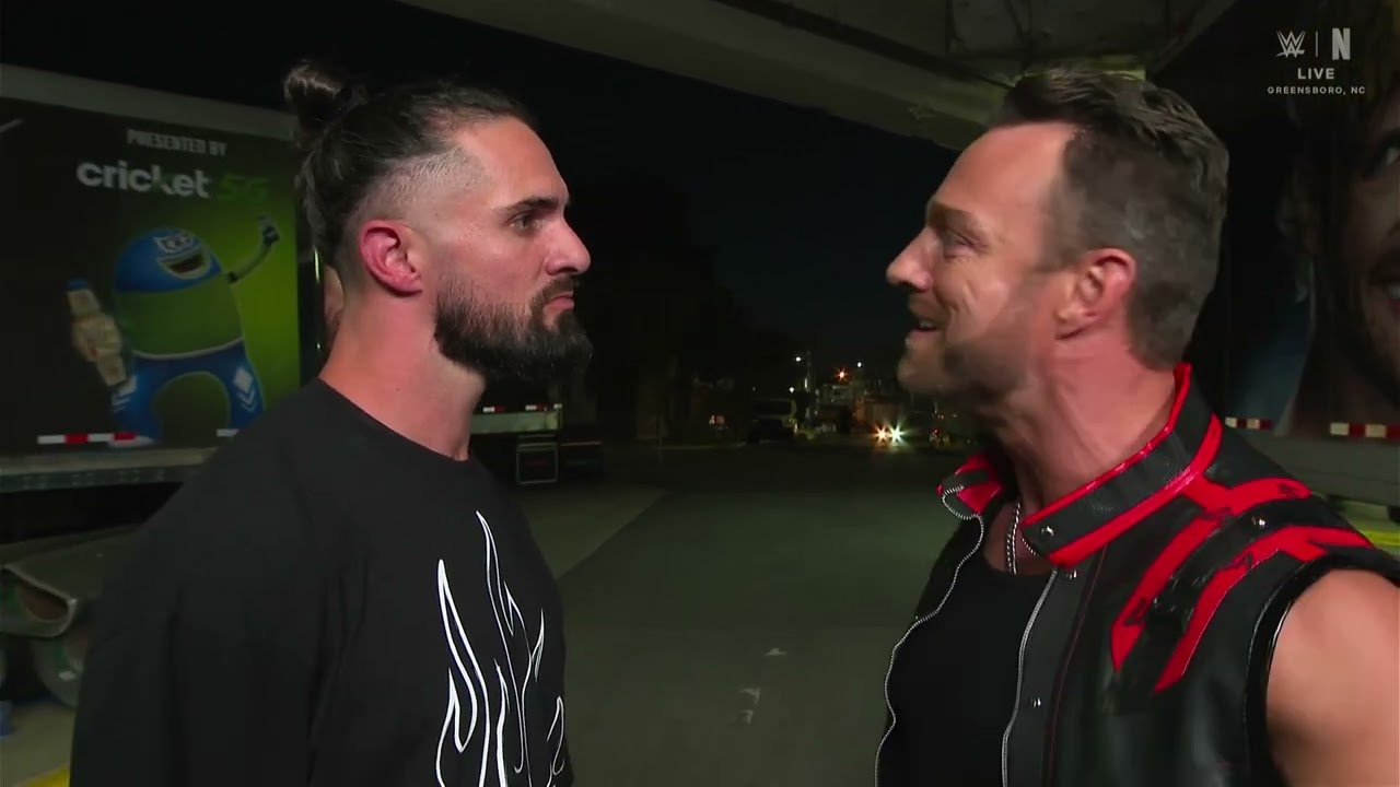 LA Knight Rejects Alliance with Seth Rollins | RAW May 18, 2026 background