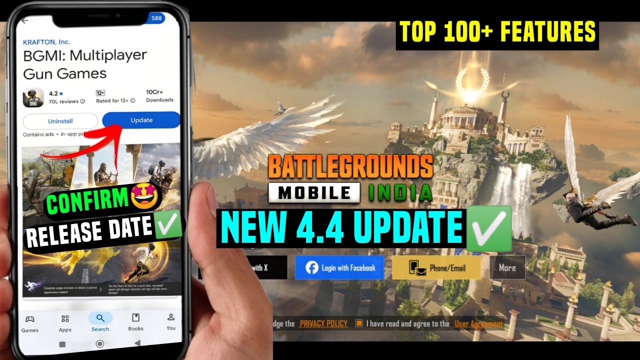 🔴BGMI 4.4 UPDATE RELEASE DATE | BGMI NEW UPDATE KAB AAYEGA | BGMI UPDATE NOT SHOWING IN PLAY STORE