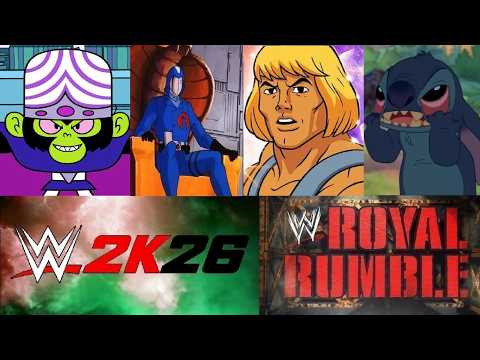 WWE 2K26 Created Superstar Royal Rumble Cartoon Characters