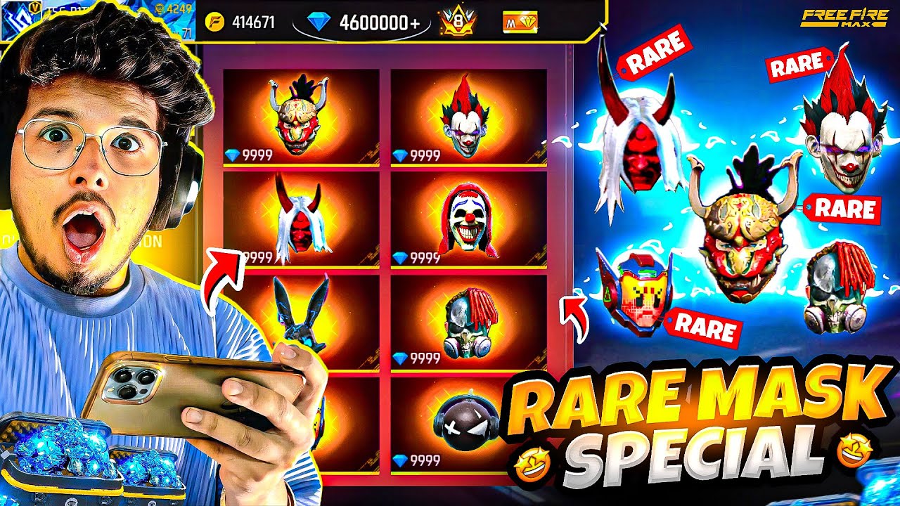 Free Fire I Got All Rare Masks And Heads In Daily Noob To Pro π₯³ 9999 Diamonds - Garena Free Fire