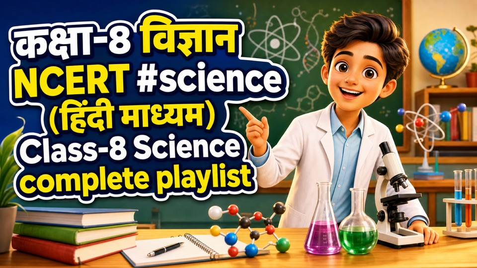 कक्षा-8 विज्ञान NCERT #science (हिंदी माध्यम) Class-8 Science complete playlist background