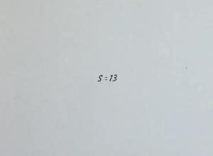 S=13 [English]