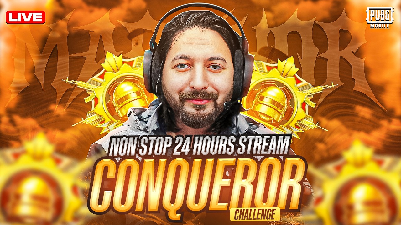 24 HOURS NON STOP STREAM🔥CONQUEROR CHALLENGE🔥 TMG MARKHOR | PUBG Live Stream