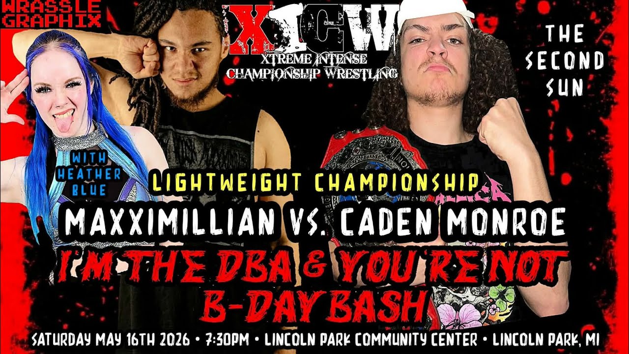 Full Match: CADEN MONROE vs. MAXXIMILLIAN (XICW Light Heavyweight Championship - 5/16/26)
