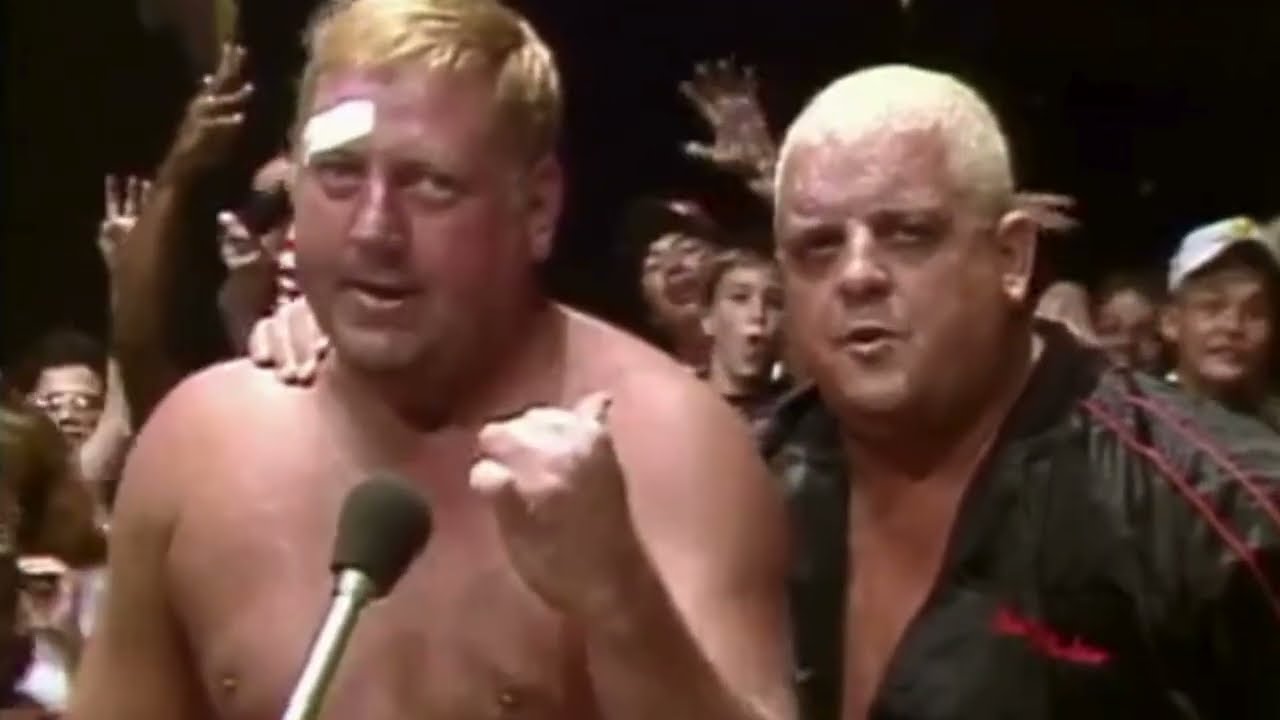 The Texas Outlaws Reunite. NWA 1988 background