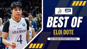 Eloi Dote’s DOMINANCE AT THE NET for Adamson | UAAP SEASON 88 WOMEN’S VOLLEYBALL TOURNAMENT poster — similar to ATENEO vs UE | SET 2 HIGHLIGHTS | UAAP SEASON 88 WOMEN’S VOLLEYBALL | APR 18, 2026