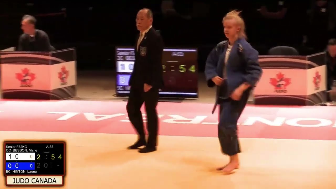Canada Judo Elite Women Sankaku Triangle Finish background