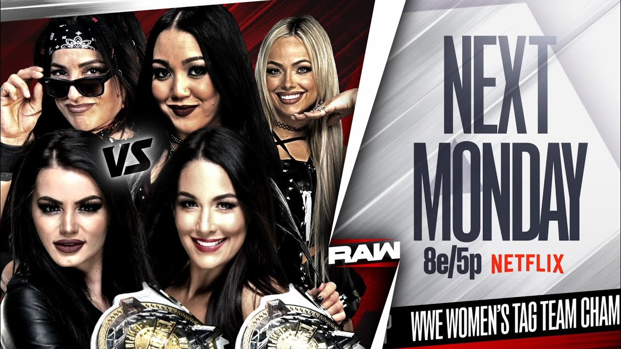 Brie Bella & Paige vs Raquel Rodriguez & Roxanne Perez | RAW May 18, 2026 (Part 2) background