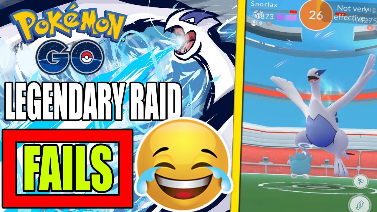 Pokemon Go Legendary Raid FAIL MONTAGE! 😄 background