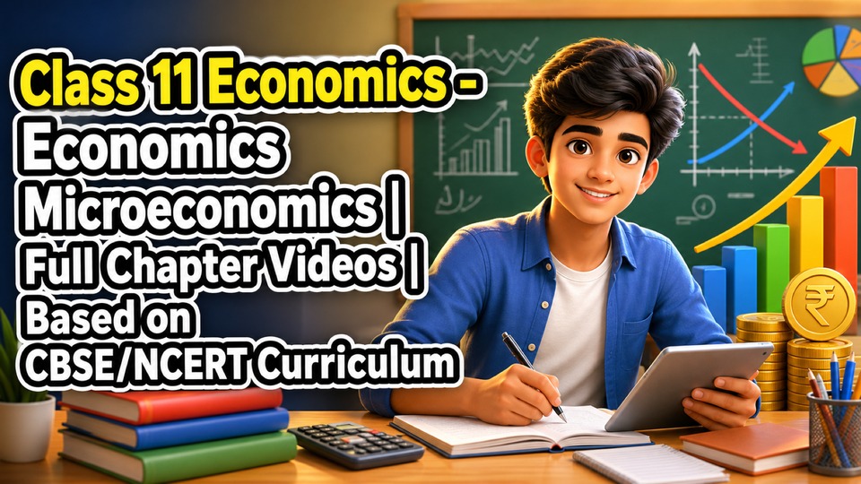 Class 11 Economics - Economics Microeconomics | Full Chapter Videos | Based on CBSE/NCERT Curriculum