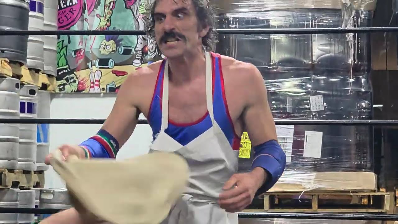 Viral match! @vetjackvaughn vs Luigi Primo and his pizza @thisismanlywrestling1144 | (4.17.26) background