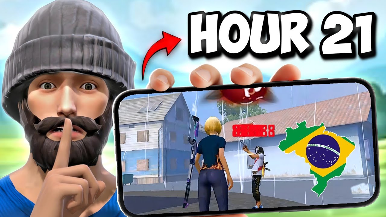 I Became A Freestyle Player For 24 Hours In Free Fire background