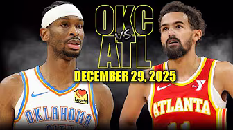 Oklahoma City Thunder vs Atlanta Hawks Full Game Highlights – December 29, 2025 | NBA Season