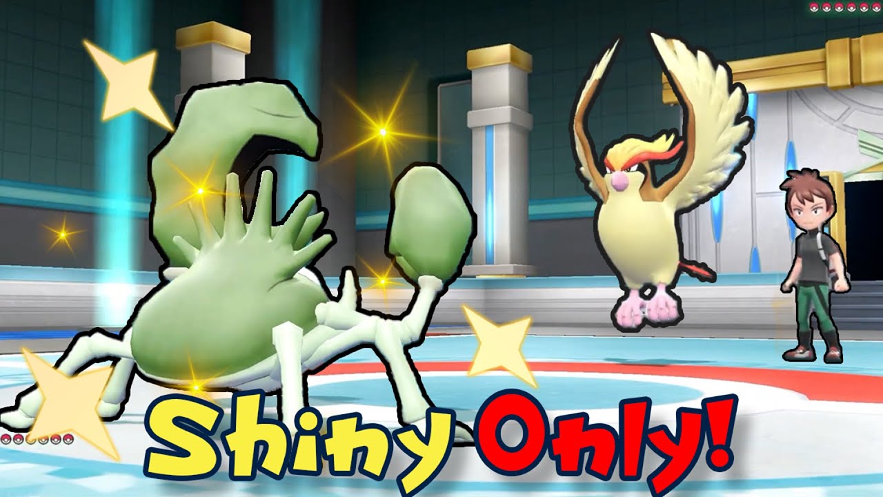 Beating Pokémon Let's go Pikachu! with ONLY SHINY Pokémon background