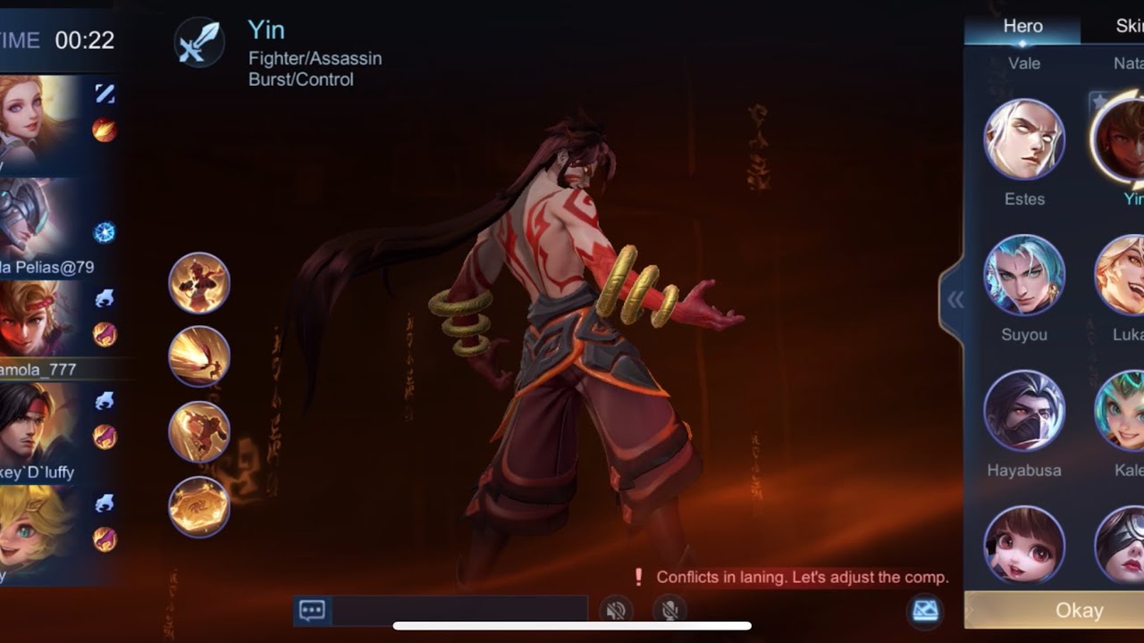 MOBA LEGENDS BANG BANG / YIN MONTAGE / 16 KILLS background