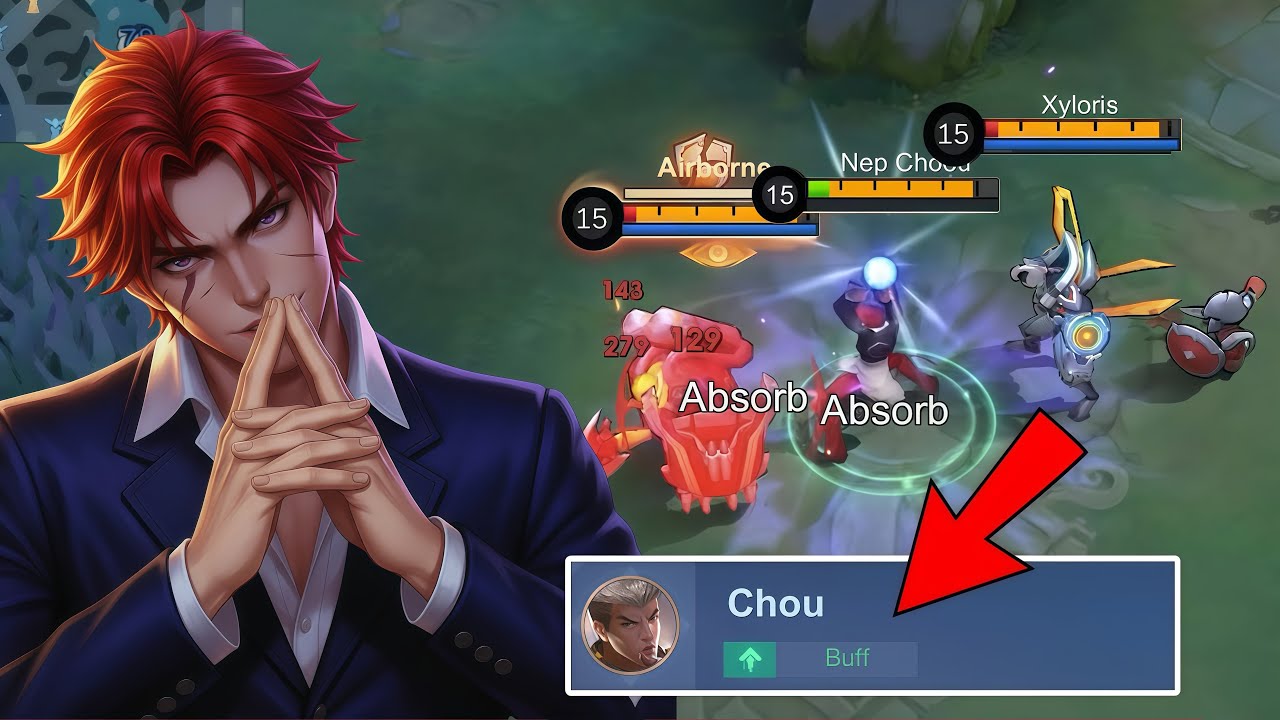 FINALLY CHOU IS BUFF!! KING EXP CHOU IS BACK WITH BUFF CHOU GAMEPLAY!💀(INTENSE MATCH)-MLBB