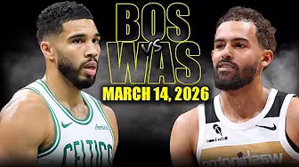 Boston Celtics vs Washington Wizards Full Game Highlights - March 14, 2026 | NBA Season