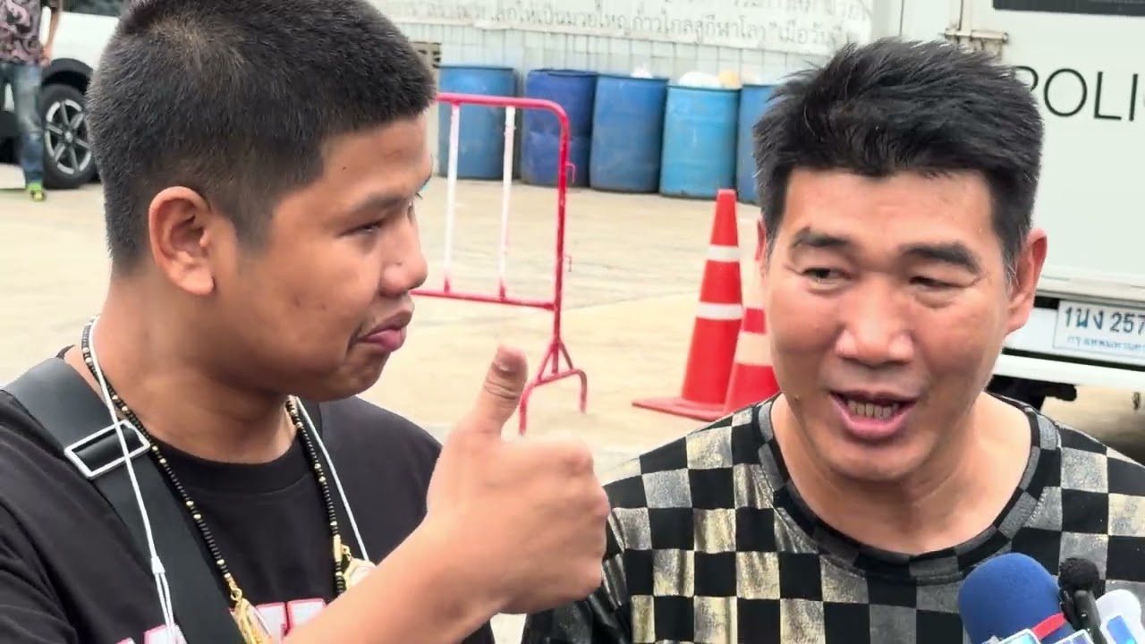 พี่บาส สมรักษ์มาเวทีมวยรังสิต