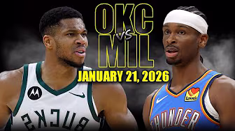 Oklahoma City Thunder vs Milwaukee Bucks Full Game Highlights – January 21, 2026 | NBA Season