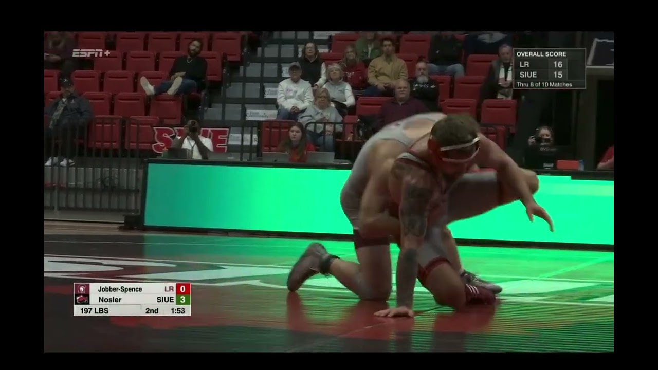 197lbs Nick Nosler (SIUE) vs Landon Jobber-Spence (Little Rock) background