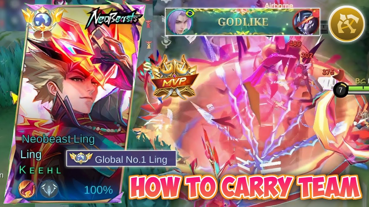 LING GUIDE - HOW TO CARRY IN SOLO RANKED ! GLOBAL LING FASTHAND GAMEPLAY - MOBILE LEGENDS