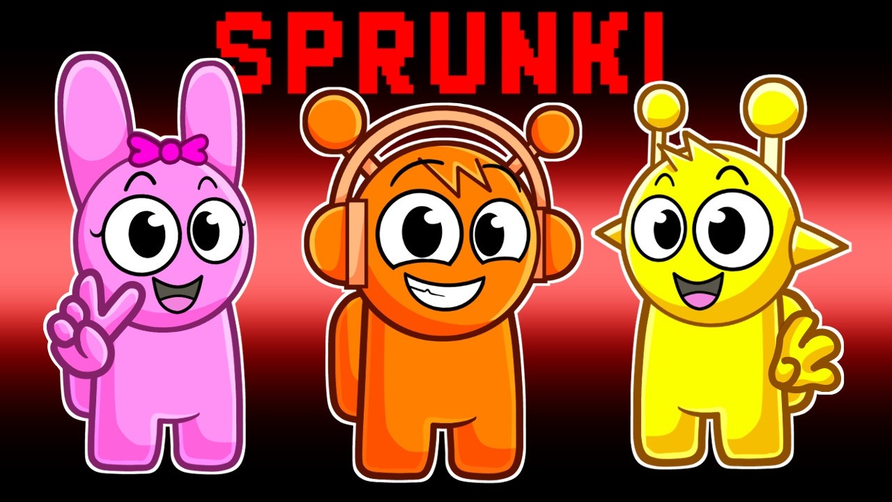 Sprunki Plays AMONG US! background