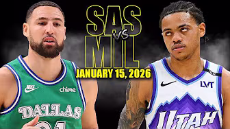 Dallas Mavericks vs Utah Jazz Full Game Highlights - January 15, 2026 | NBA Season