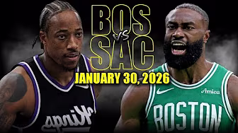 Boston Celtics vs Sacramento Kings Full Game Highlights – January 30, 2026 | NBA Season background
