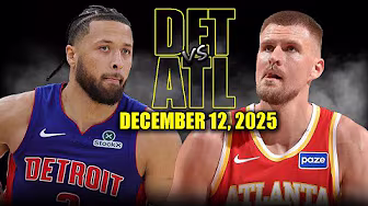 Detroit Pistons vs Atlanta Hawks Full Game Highlights – December 12, 2025 | NBA Season background